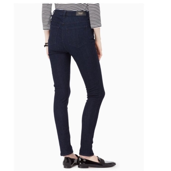 Kate Spade Broome Street Dark Wash Skinny Jeans Size 27 - Picture 2 of 12